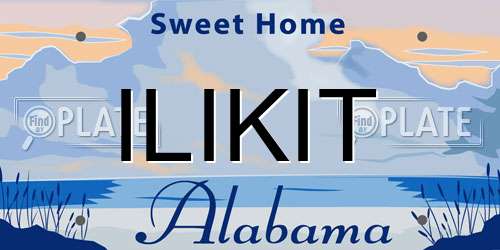ILIKIT Alabama License Plate