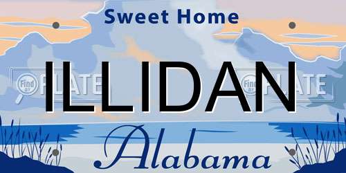 ILLIDAN Alabama License Plate