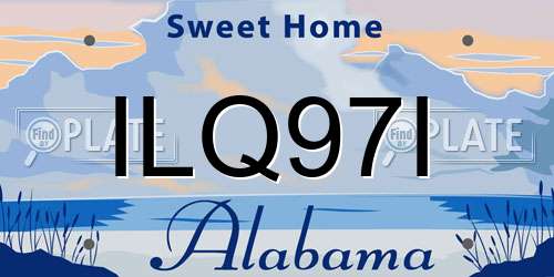 ILQ97I Alabama License Plate