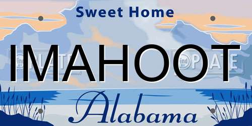 IMAHOOT Alabama License Plate
