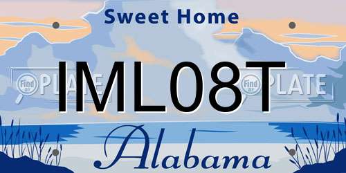 IML08T Alabama License Plate