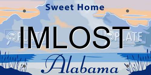 IMLOST Alabama License Plate