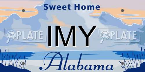 IMY Alabama License Plate