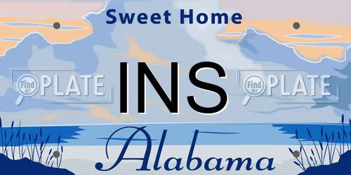 INS Alabama License Plate