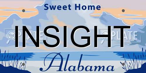 INSIGHT Alabama License Plate