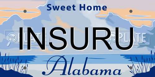 INSURU Alabama License Plate