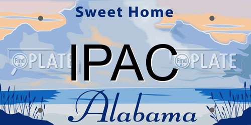 IPAC Alabama License Plate