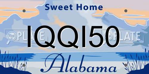 IQQI50 Alabama License Plate