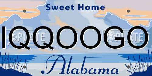 IQQOOGO Alabama License Plate