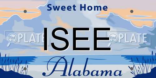 ISEE Alabama License Plate