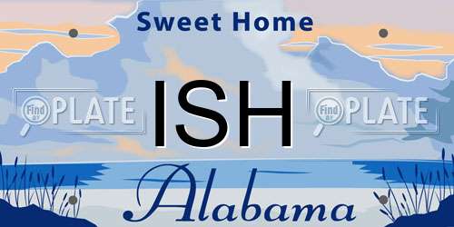 ISH Alabama License Plate