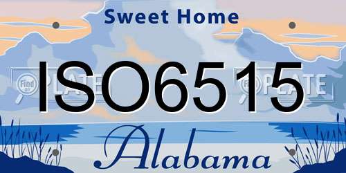 ISO6515 Alabama License Plate