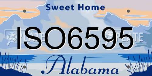 ISO6595 Alabama License Plate