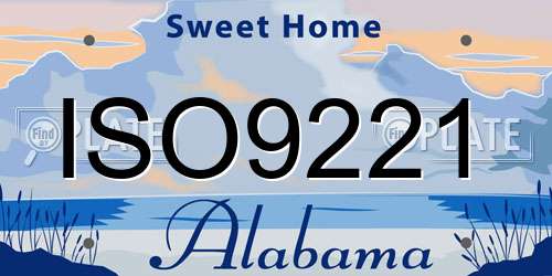 ISO9221 Alabama License Plate