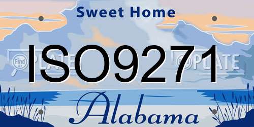 ISO9271 Alabama License Plate