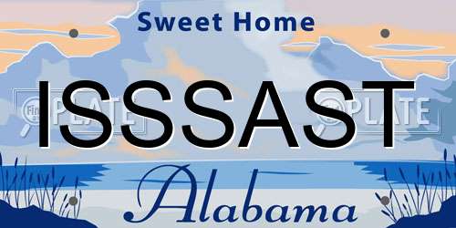ISSSAST Alabama License Plate