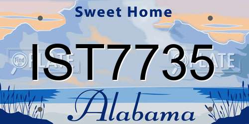 IST7735 Alabama License Plate