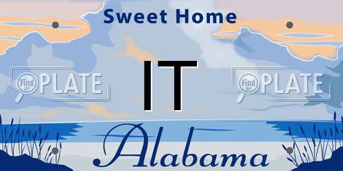 IT Alabama License Plate