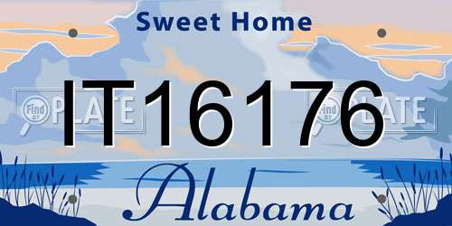 IT16176 Alabama License Plate