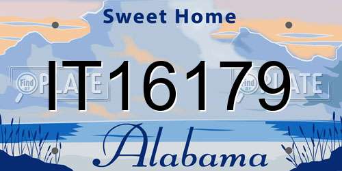 IT16179 Alabama License Plate