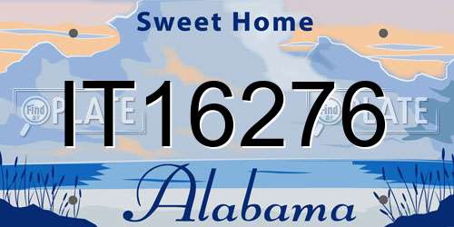 IT16276 Alabama License Plate