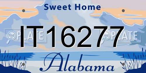 IT16277 Alabama License Plate