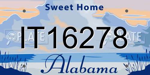 IT16278 Alabama License Plate