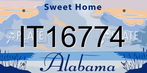 IT16774 Alabama License Plate
