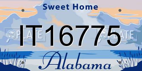 IT16775 Alabama License Plate