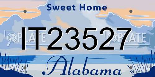 IT23527 Alabama License Plate