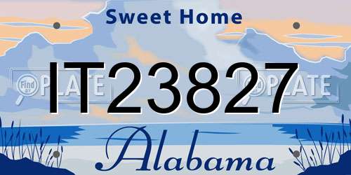 IT23827 Alabama License Plate