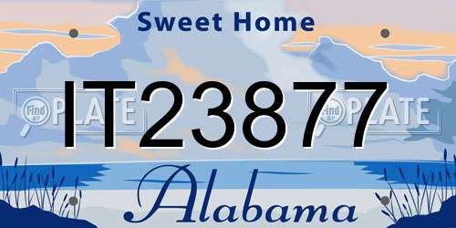 IT23877 Alabama License Plate