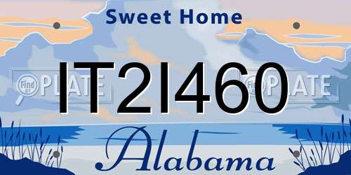IT2I460 Alabama License Plate