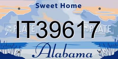 IT39617 Alabama License Plate