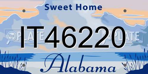 IT46220 Alabama License Plate