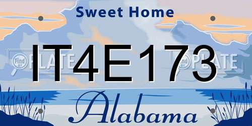IT4E173 Alabama License Plate