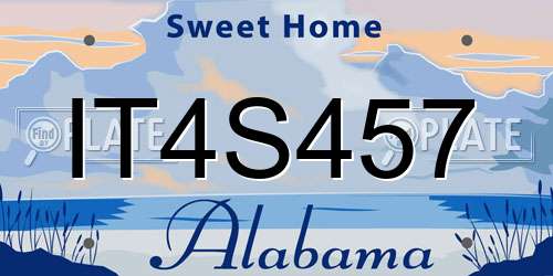 IT4S457 Alabama License Plate