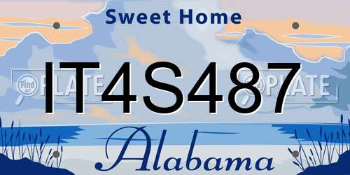 IT4S487 Alabama License Plate