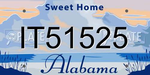 IT51525 Alabama License Plate