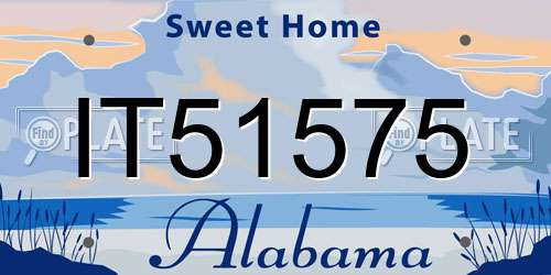 IT51575 Alabama License Plate