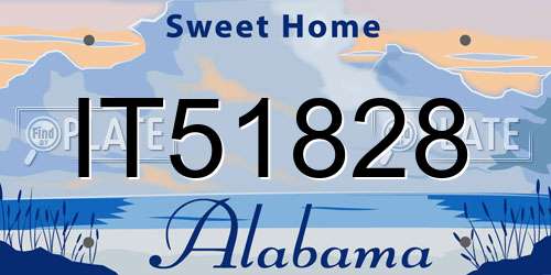 IT51828 Alabama License Plate
