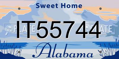 IT55744 Alabama License Plate