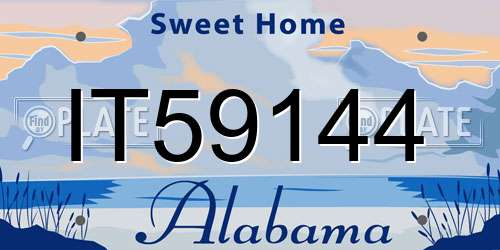 IT59144 Alabama License Plate