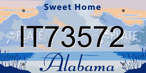 IT73572 Alabama License Plate