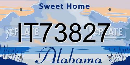 IT73827 Alabama License Plate