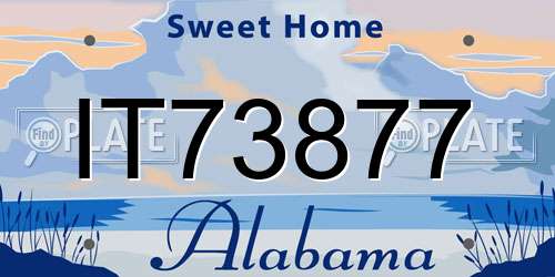 IT73877 Alabama License Plate