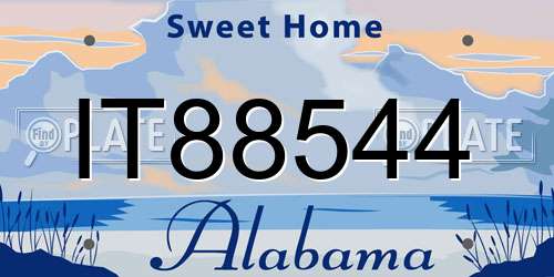 IT88544 Alabama License Plate