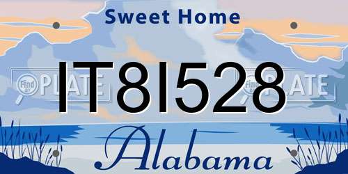 IT8I528 Alabama License Plate