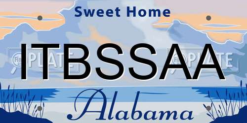 ITBSSAA Alabama License Plate