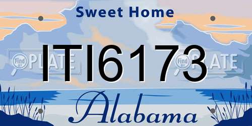 ITI6173 Alabama License Plate